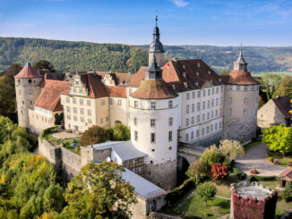 Schloss Langenburg (Baden-Württemberg) - Luftbild