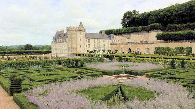 Chateau de Villandry, Loire (Frankreich) - Wintergrass