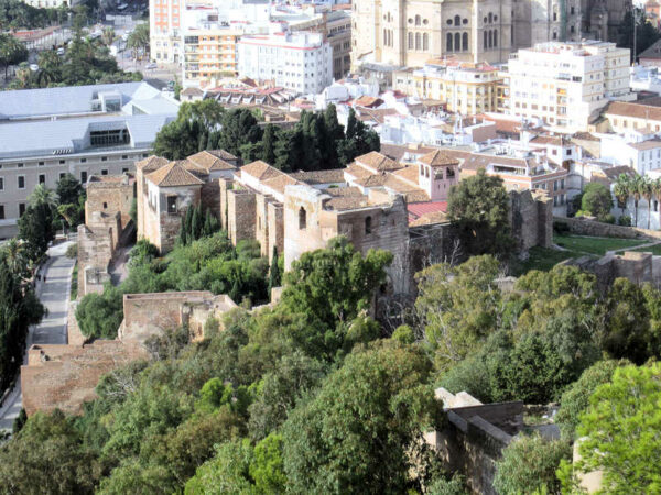 Malaga - Zitadelle und Blick auf die Stadt