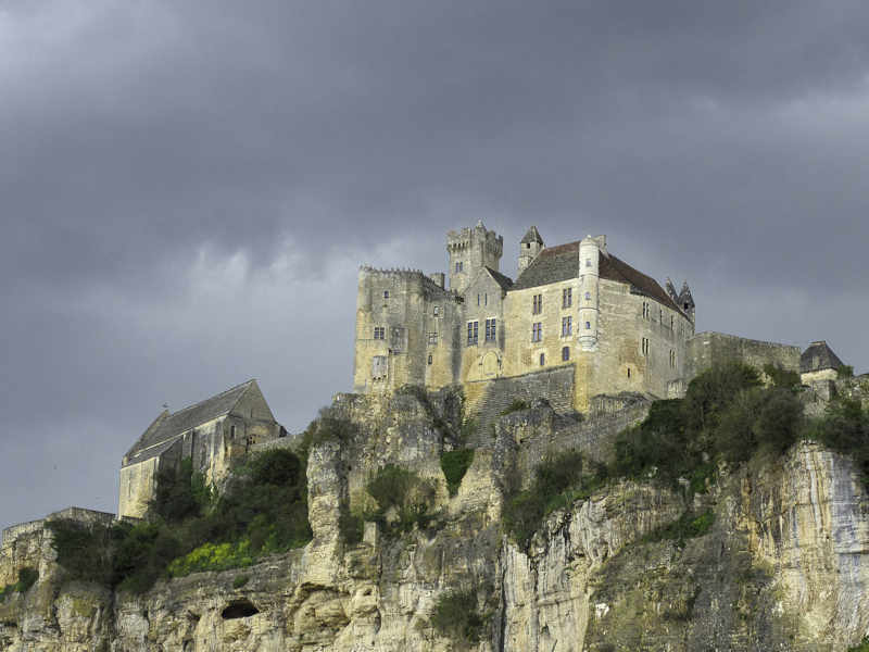 Chateau de Baynac, Périgord - Blick vom Tal