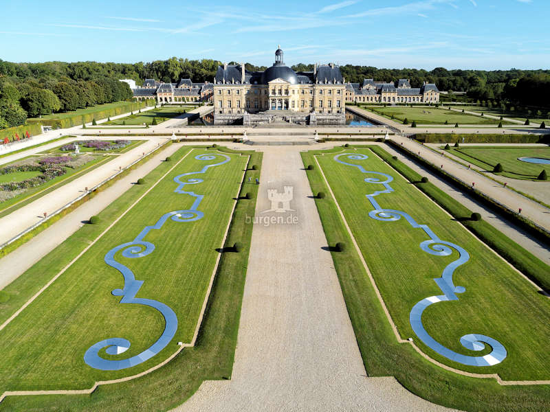 Luftaufnahme Schloss und Park © Bruno Lepolard / Château de Vaux-le-Vicomte