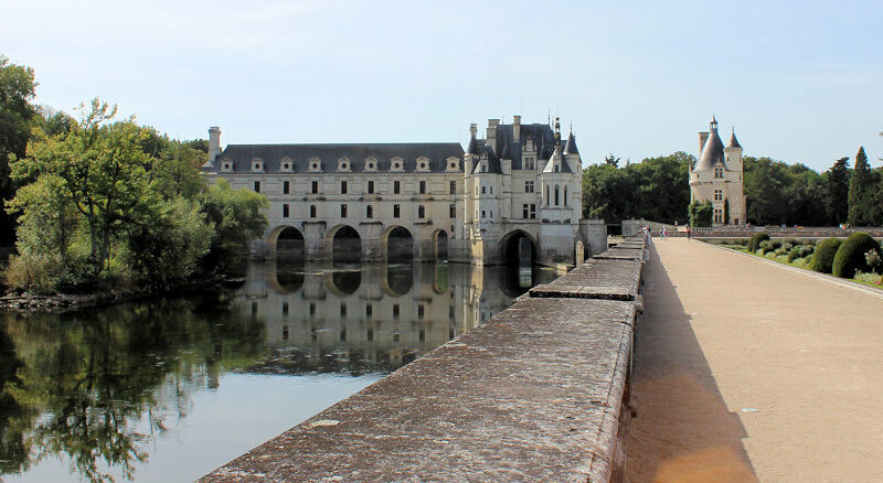 Château de Chenoncau - Seitenansicht mit Wasserspiegelung