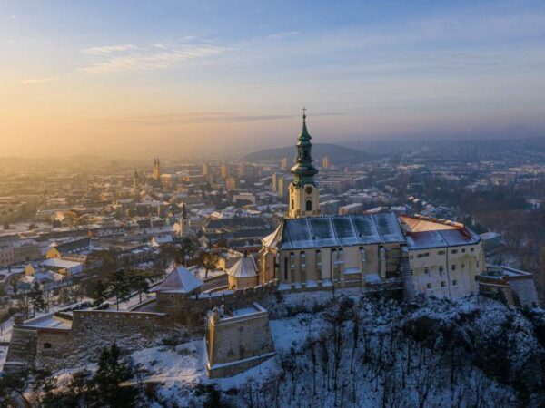Nitriansky hrad – Winterlicher Blick über die Stadt © Nitriansky hrad Nitra