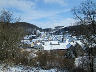 Blick auf das winterliche Herrstein im Naheland © Rheinland Pfalz Tourismus GmbH
