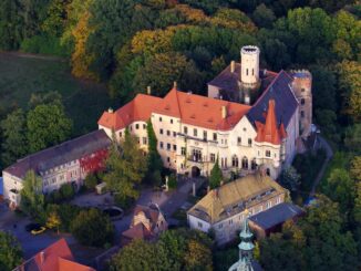 Schloss Püchau aus der Luft © Schloss Püchau