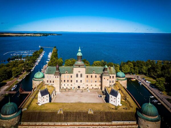 Das Schloss aus der Luft © Vadstena Slot