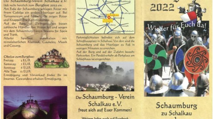 Plakat Schaumburgfest 2022