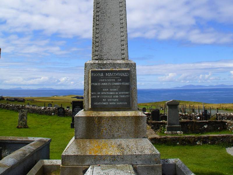Grabmal der Flora MacDonald auf Skye
