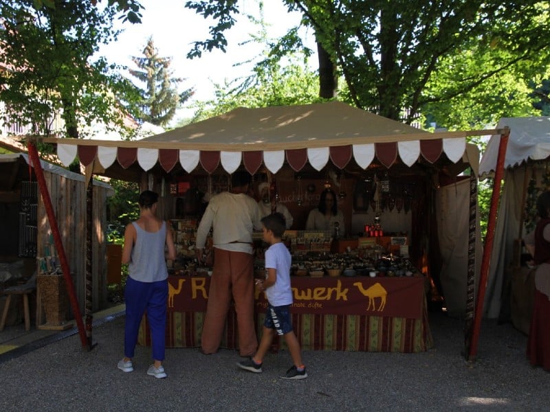 Markttreiben beim Mittelalterliches Spektakulum Angelbachtal © Histotainment GmbH